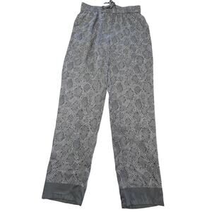 J McLaughlin Pants‎ Womens Small Snakeskin Print Drawstring Lightweight Lounge